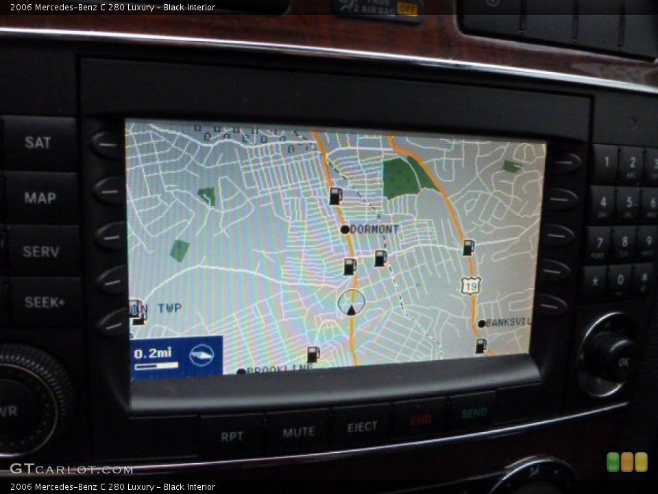 Black Interior Navigation for the 2006 Mercedes-Benz C 280 Luxury #81457557