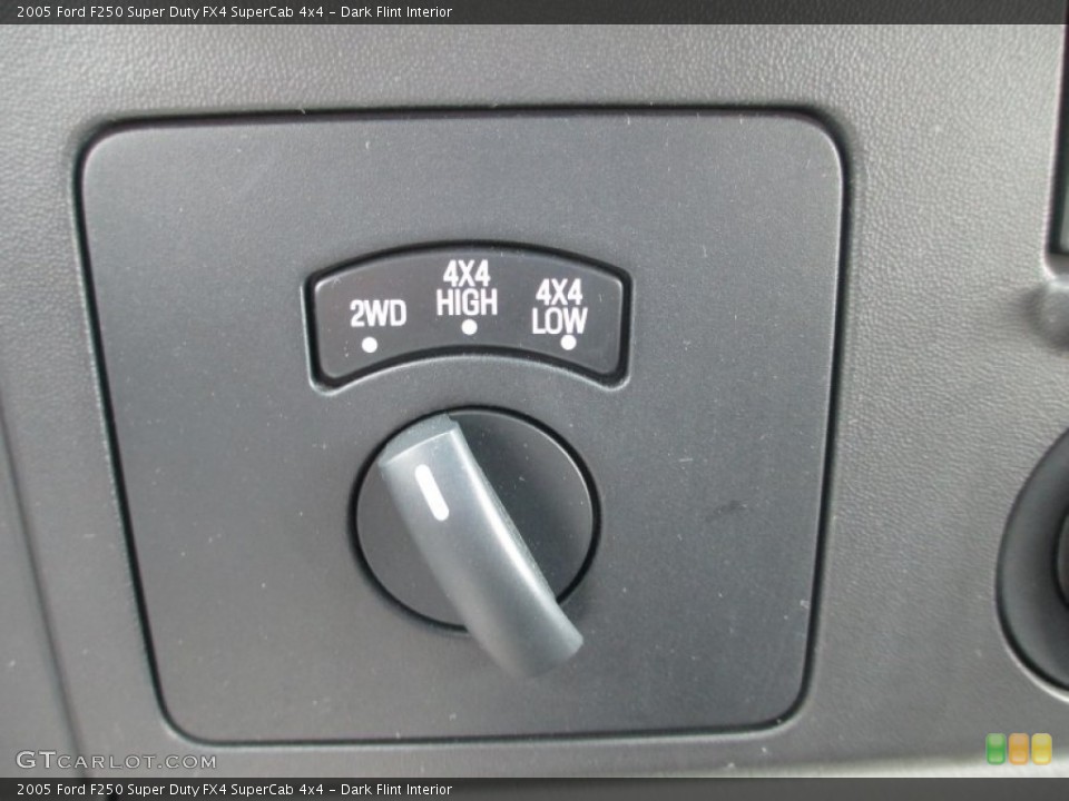 Dark Flint Interior Controls for the 2005 Ford F250 Super Duty FX4 SuperCab 4x4 #81458732