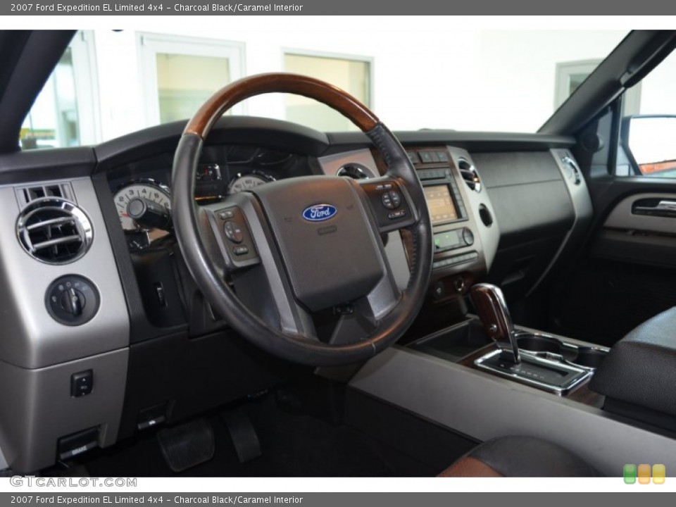 Charcoal Black/Caramel Interior Dashboard for the 2007 Ford Expedition EL Limited 4x4 #81458744