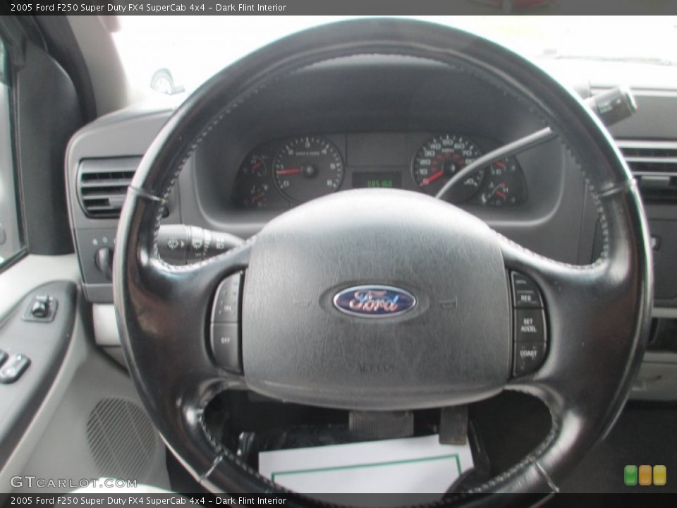 Dark Flint Interior Steering Wheel for the 2005 Ford F250 Super Duty FX4 SuperCab 4x4 #81458829