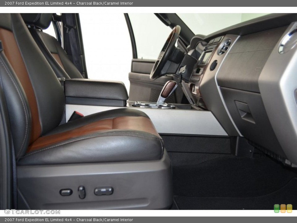 Charcoal Black/Caramel Interior Front Seat for the 2007 Ford Expedition EL Limited 4x4 #81458899