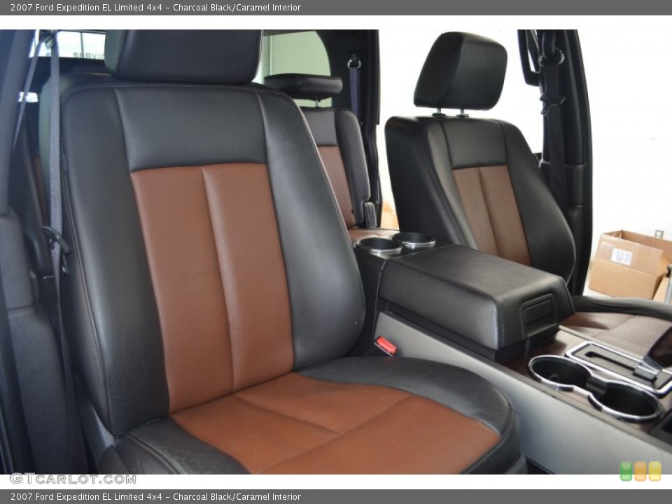 Charcoal Black/Caramel 2007 Ford Expedition Interiors