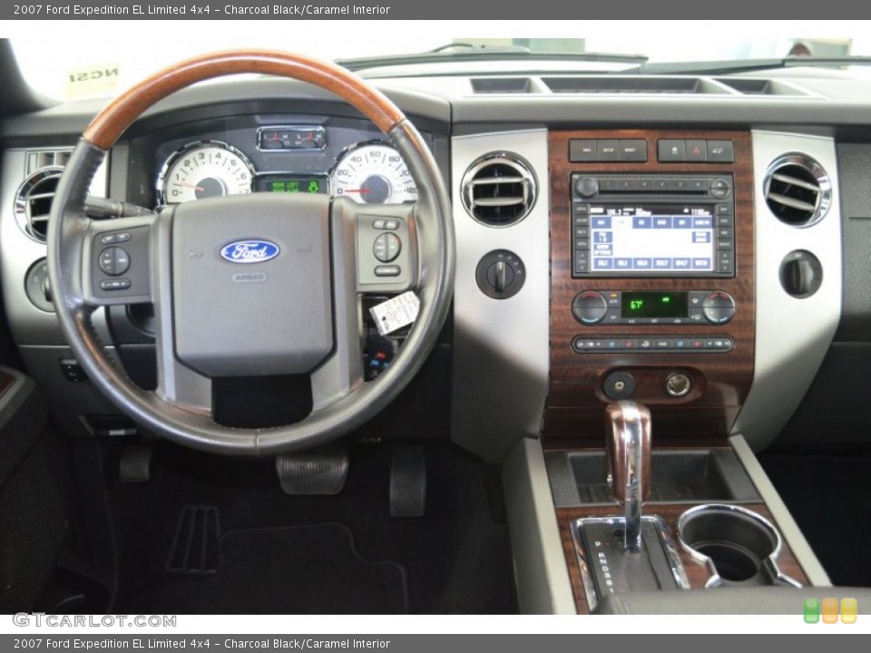 Charcoal Black/Caramel Interior Dashboard for the 2007 Ford Expedition EL Limited 4x4 #81459037