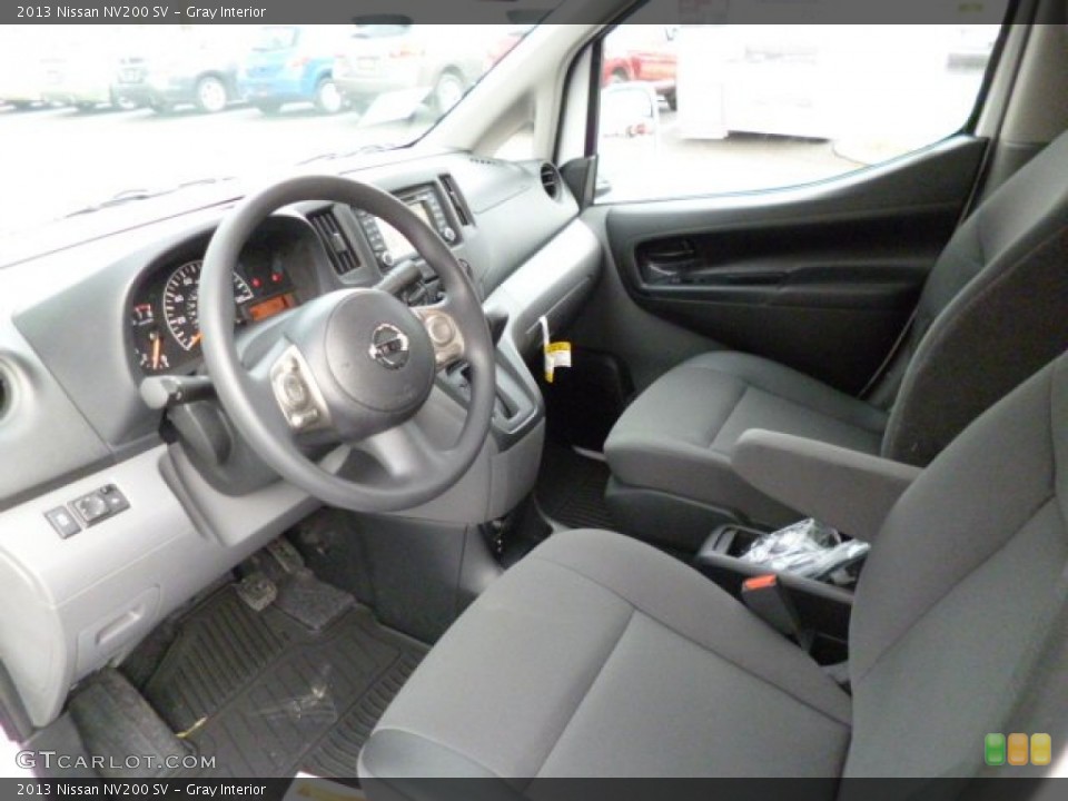 Gray Interior Prime Interior for the 2013 Nissan NV200 SV #81459642