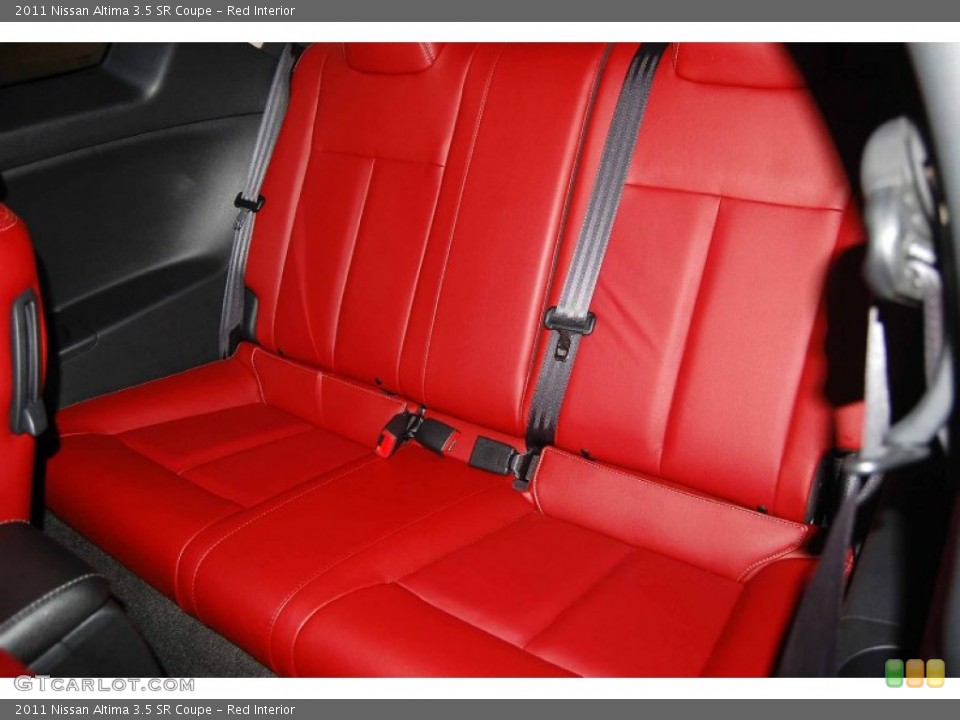 Red Interior Rear Seat for the 2011 Nissan Altima 3.5 SR Coupe #81460989