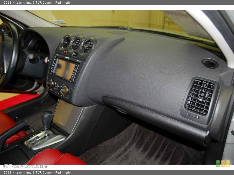 Red Interior Dashboard for the 2011 Nissan Altima 3.5 SR Coupe #81461068