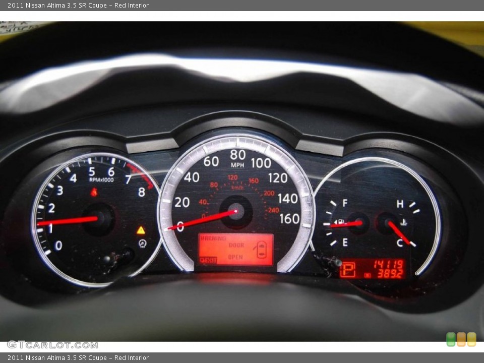 Red Interior Gauges for the 2011 Nissan Altima 3.5 SR Coupe #81461160