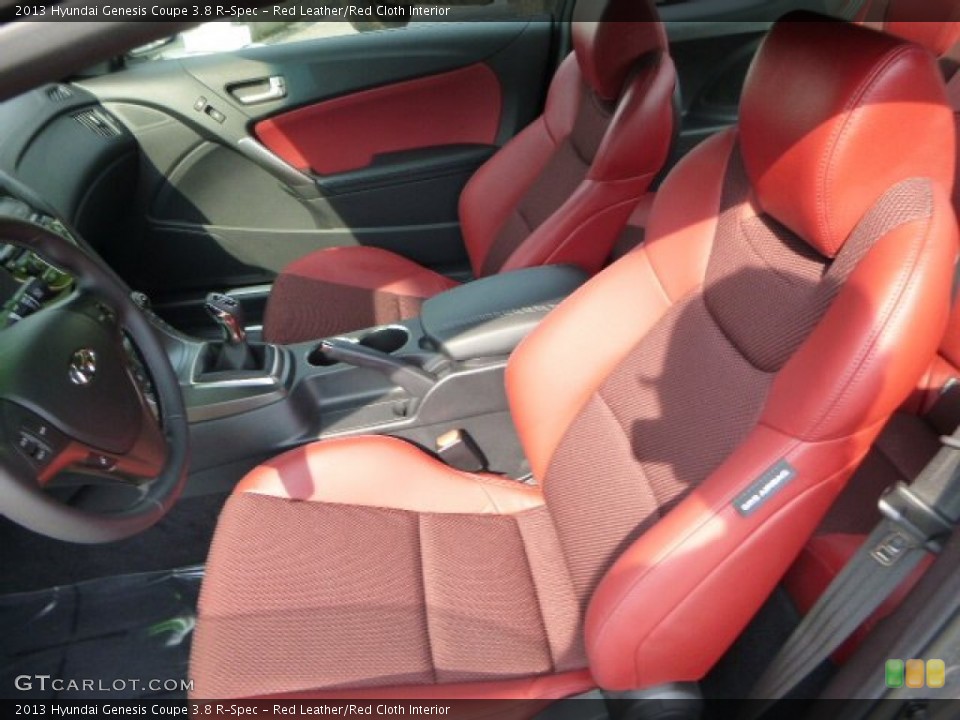 Red Leather/Red Cloth Interior Photo for the 2013 Hyundai Genesis Coupe 3.8 R-Spec #81462074