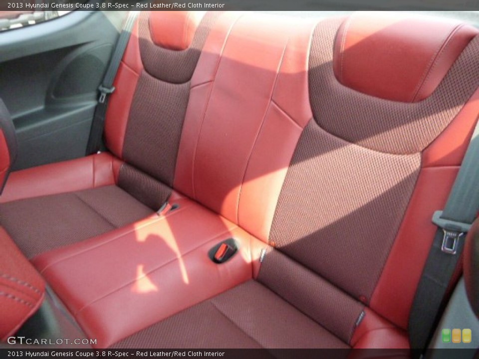 Red Leather/Red Cloth Interior Rear Seat for the 2013 Hyundai Genesis Coupe 3.8 R-Spec #81462096