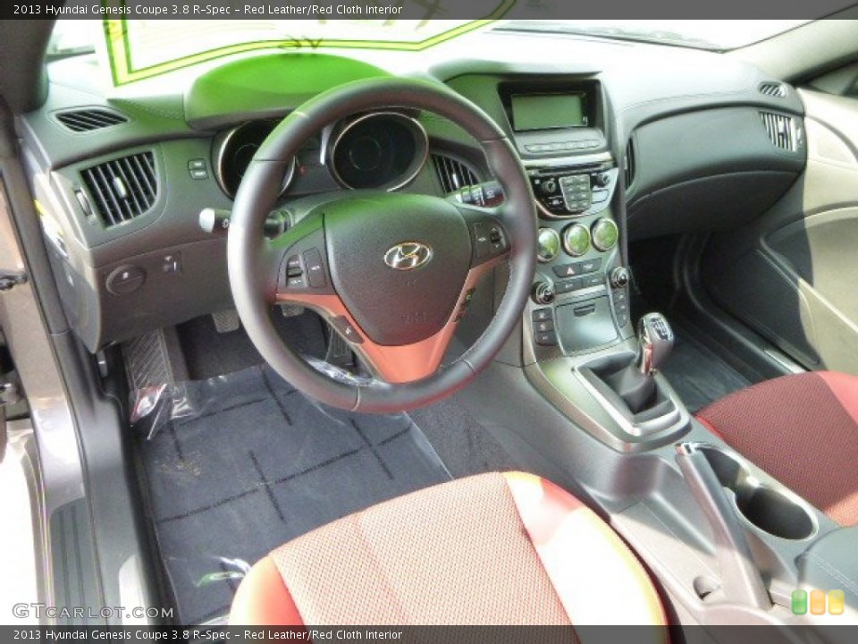Red Leather/Red Cloth Interior Dashboard for the 2013 Hyundai Genesis Coupe 3.8 R-Spec #81462123