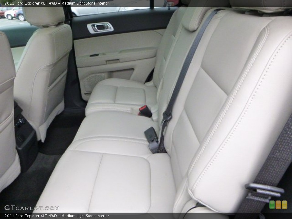 Medium Light Stone Interior Rear Seat for the 2011 Ford Explorer XLT 4WD #81464013