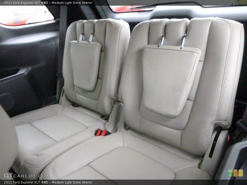 Medium Light Stone Interior Rear Seat for the 2011 Ford Explorer XLT 4WD #81464037