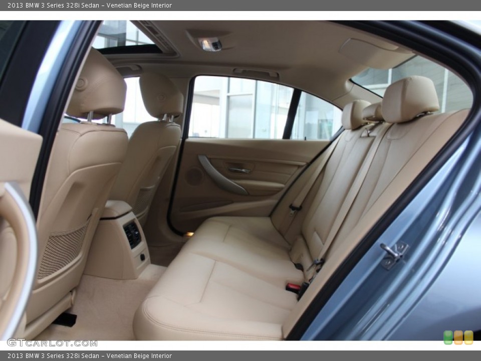 Venetian Beige Interior Rear Seat for the 2013 BMW 3 Series 328i Sedan #81466716