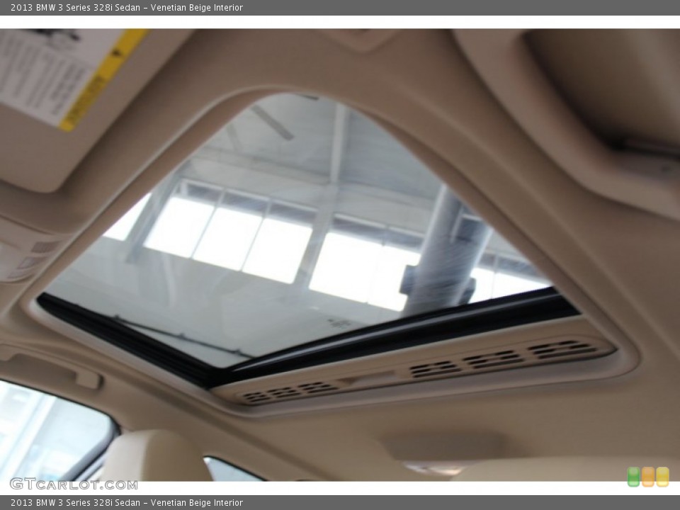 Venetian Beige Interior Sunroof for the 2013 BMW 3 Series 328i Sedan #81466824