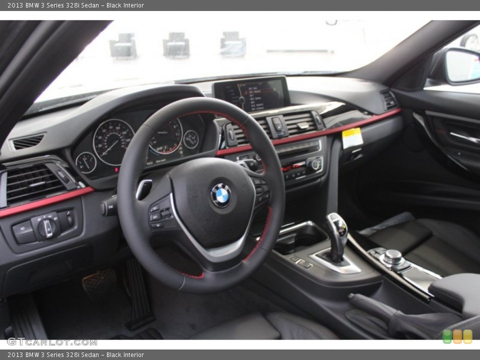 Black Interior Dashboard for the 2013 BMW 3 Series 328i Sedan #81467375