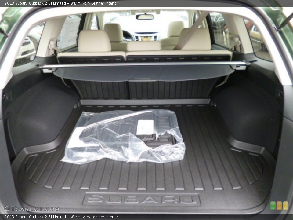 Warm Ivory Leather Interior Trunk for the 2013 Subaru Outback 2.5i Limited #81468346