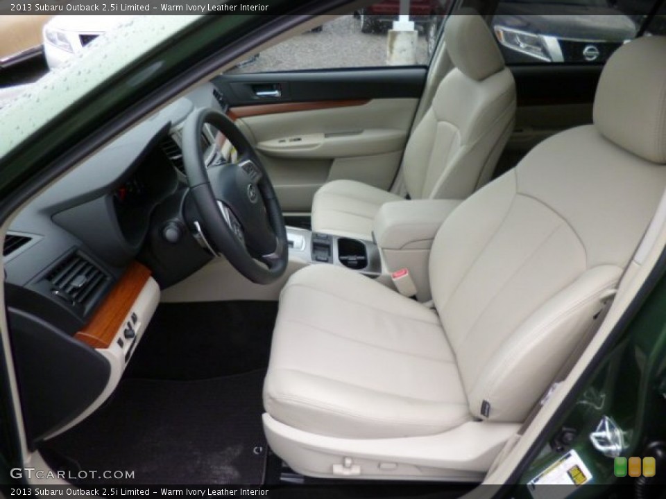 Warm Ivory Leather Interior Front Seat for the 2013 Subaru Outback 2.5i Limited #81468417