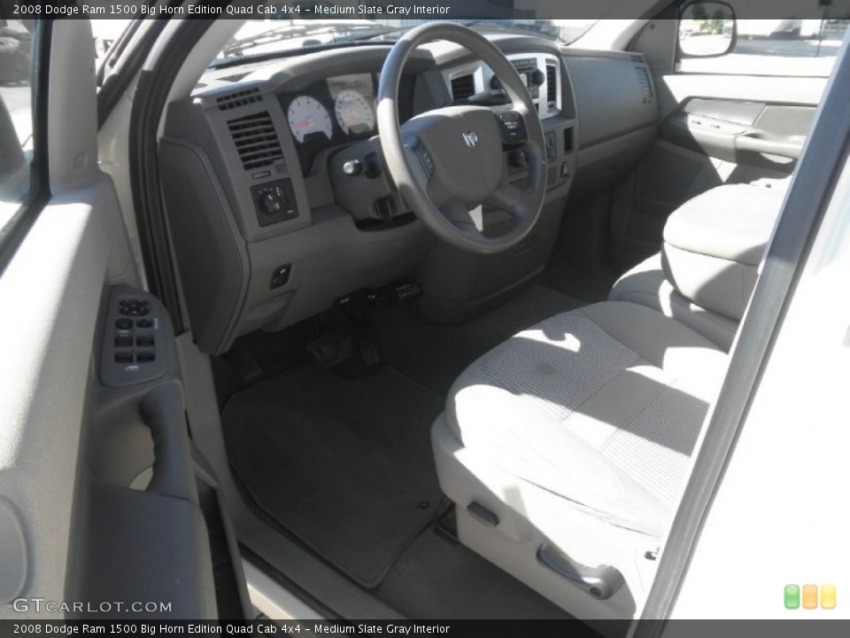 Medium Slate Gray Interior Photo for the 2008 Dodge Ram 1500 Big Horn Edition Quad Cab 4x4 #81469950