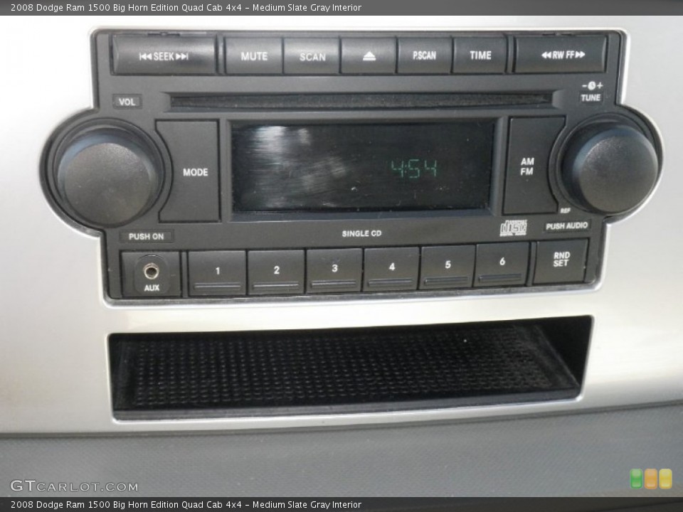 Medium Slate Gray Interior Audio System for the 2008 Dodge Ram 1500 Big Horn Edition Quad Cab 4x4 #81470004