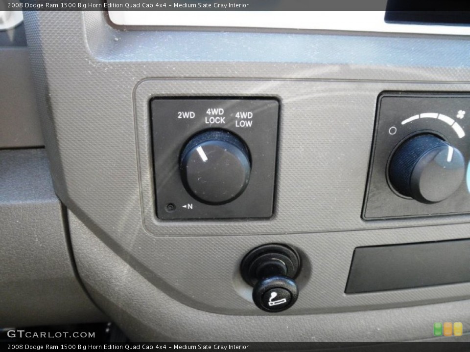 Medium Slate Gray Interior Controls for the 2008 Dodge Ram 1500 Big Horn Edition Quad Cab 4x4 #81470031