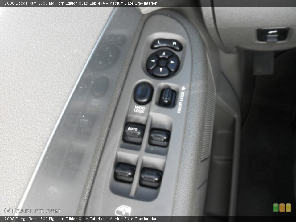 Medium Slate Gray Interior Controls for the 2008 Dodge Ram 1500 Big Horn Edition Quad Cab 4x4 #81470117