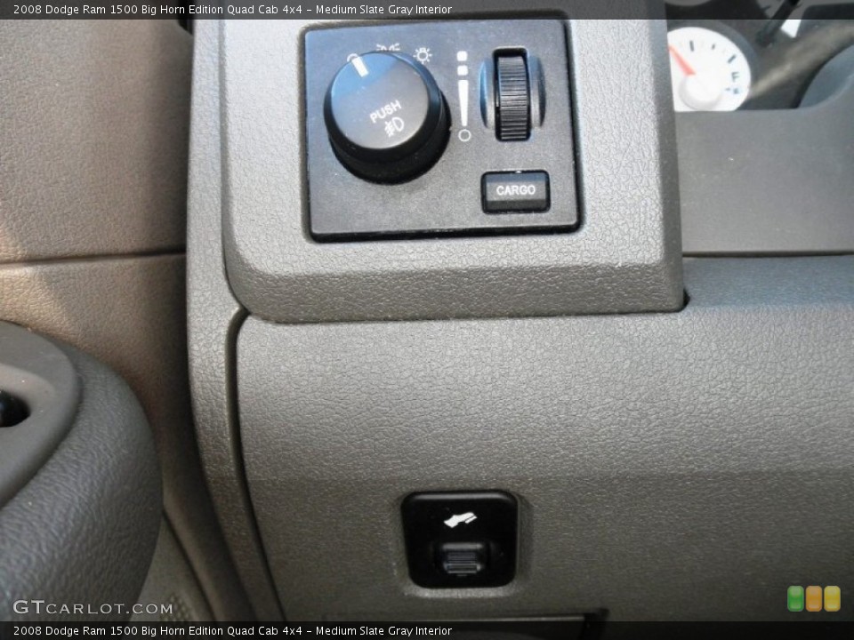 Medium Slate Gray Interior Controls for the 2008 Dodge Ram 1500 Big Horn Edition Quad Cab 4x4 #81470148