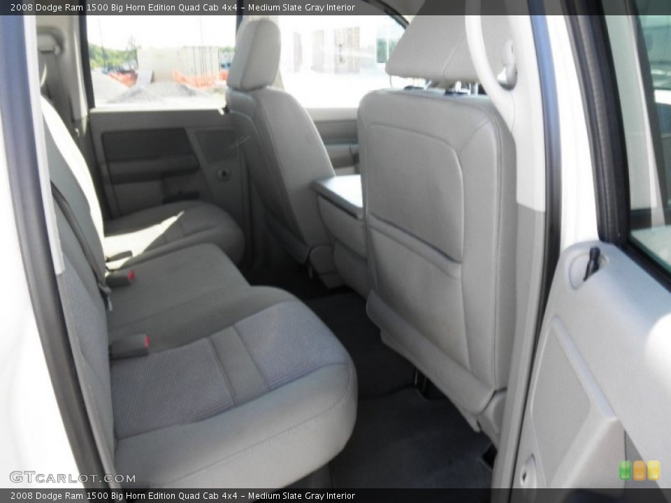 Medium Slate Gray Interior Rear Seat for the 2008 Dodge Ram 1500 Big Horn Edition Quad Cab 4x4 #81470344
