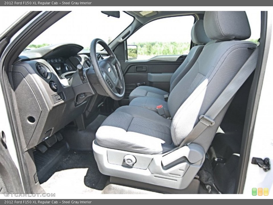 Steel Gray Interior Front Seat for the 2012 Ford F150 XL Regular Cab #81470810