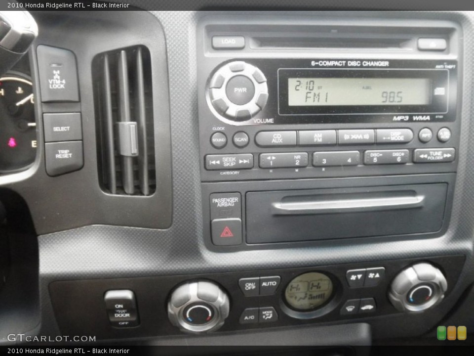 Black Interior Controls for the 2010 Honda Ridgeline RTL #81471073