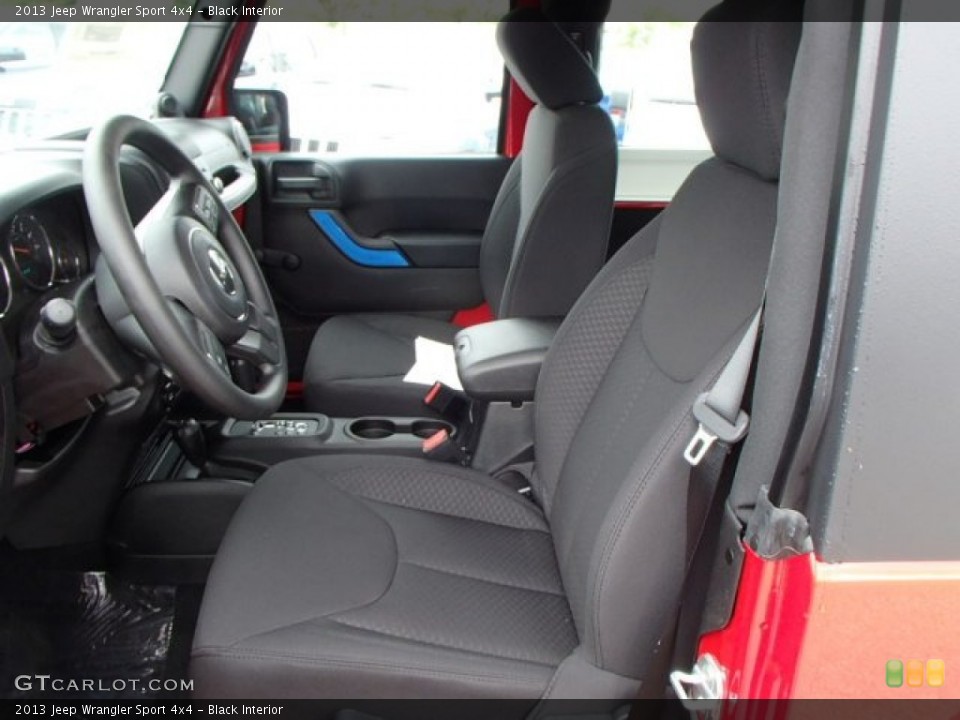 Black Interior Photo for the 2013 Jeep Wrangler Sport 4x4 #81471453