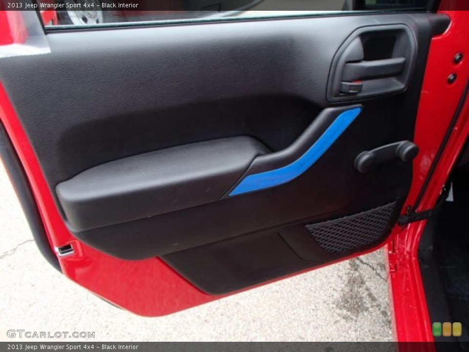 Black Interior Door Panel for the 2013 Jeep Wrangler Sport 4x4 #81471473