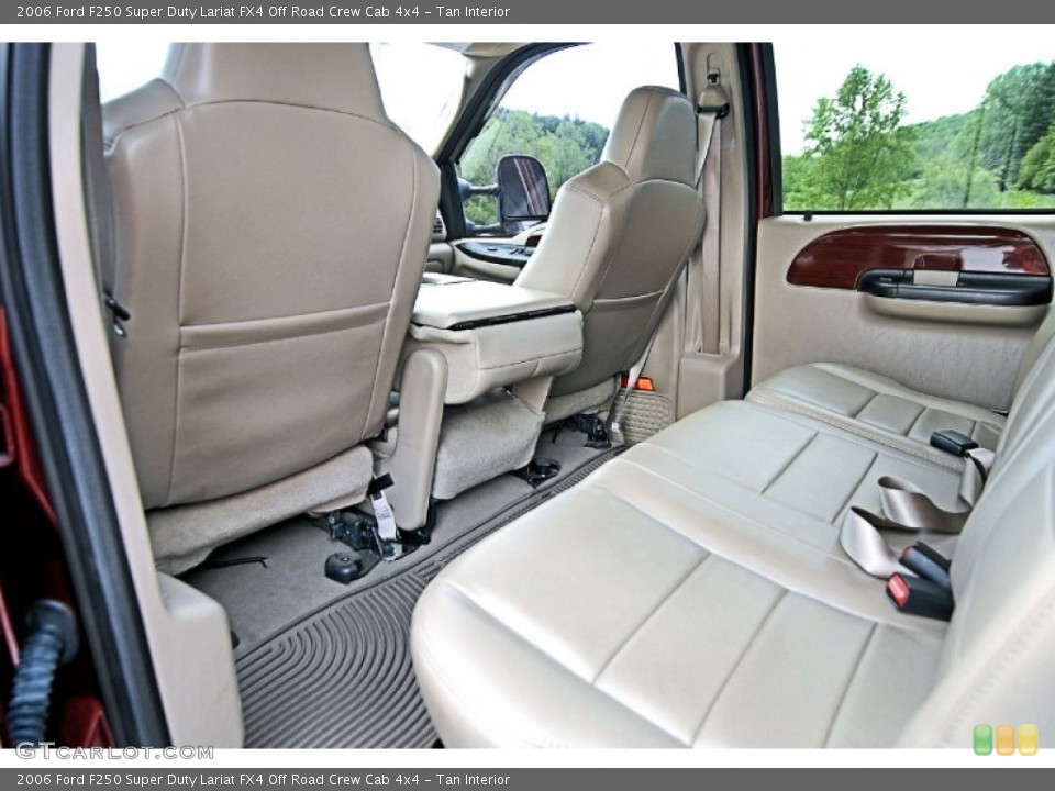 Tan Interior Rear Seat for the 2006 Ford F250 Super Duty Lariat FX4 Off Road Crew Cab 4x4 #81472689