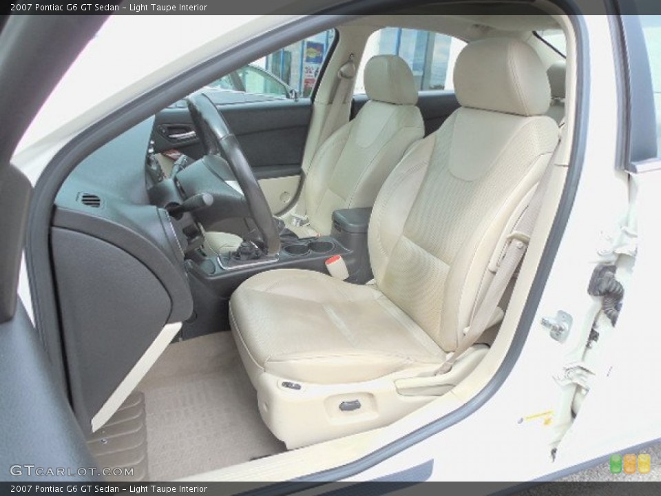 Light Taupe Interior Front Seat for the 2007 Pontiac G6 GT Sedan #81477012