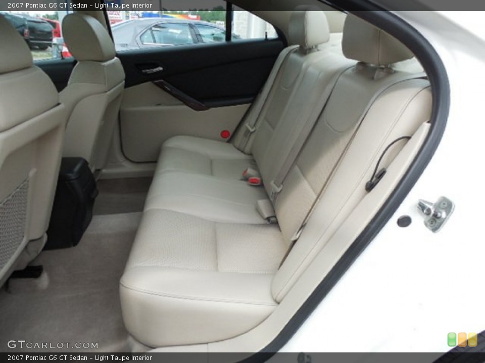 Light Taupe Interior Rear Seat for the 2007 Pontiac G6 GT Sedan #81477032