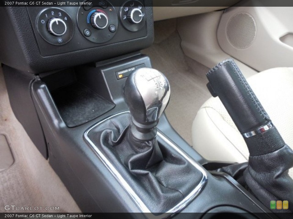 Light Taupe Interior Transmission for the 2007 Pontiac G6 GT Sedan #81477129