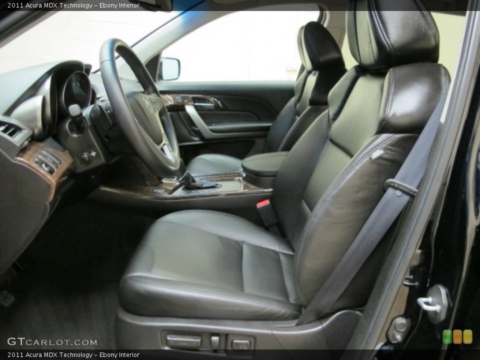 Ebony Interior Front Seat for the 2011 Acura MDX Technology #81477219