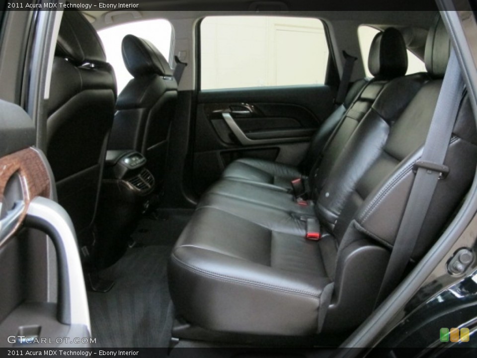 Ebony Interior Rear Seat for the 2011 Acura MDX Technology #81477271