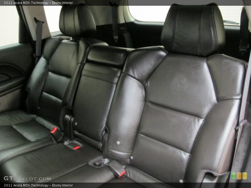Ebony Interior Rear Seat for the 2011 Acura MDX Technology #81477296