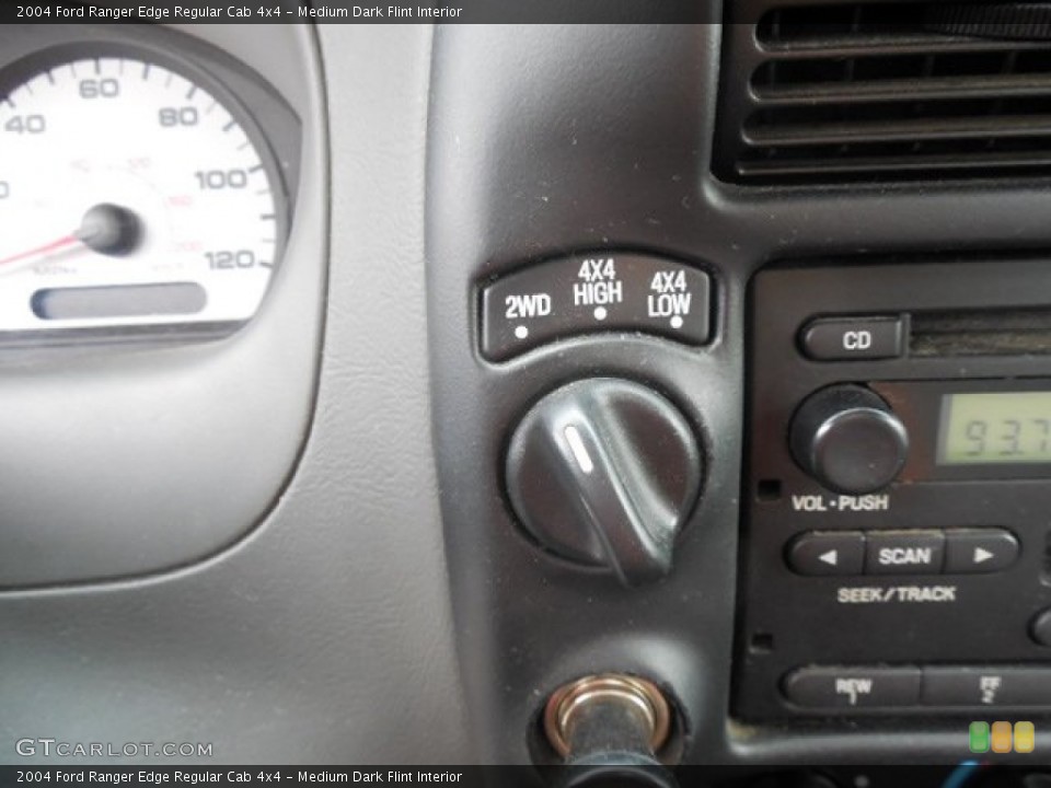 Medium Dark Flint Interior Controls for the 2004 Ford Ranger Edge Regular Cab 4x4 #81477432