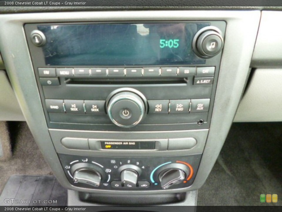 Gray Interior Controls for the 2008 Chevrolet Cobalt LT Coupe #81477603