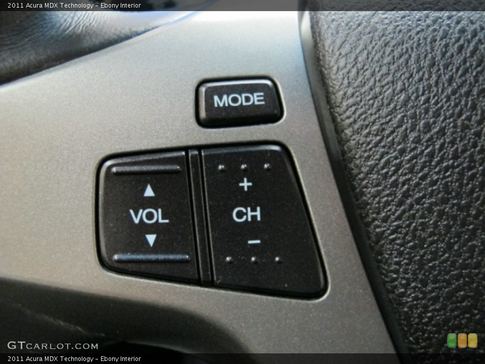 Ebony Interior Controls for the 2011 Acura MDX Technology #81477671