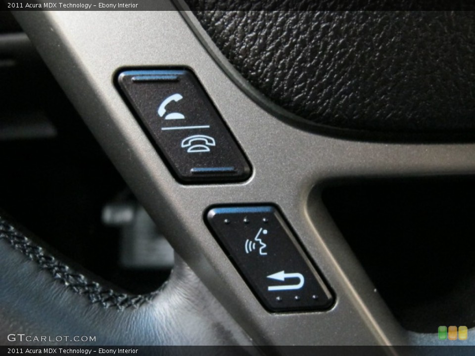 Ebony Interior Controls for the 2011 Acura MDX Technology #81477699