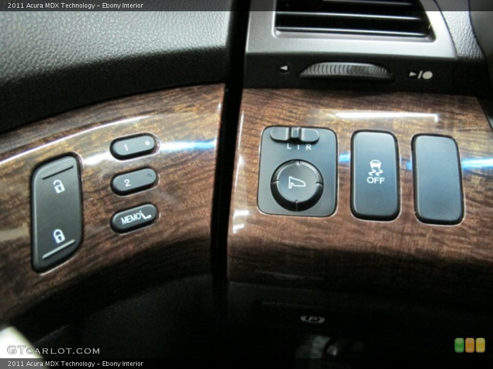 Ebony Interior Controls for the 2011 Acura MDX Technology #81477765