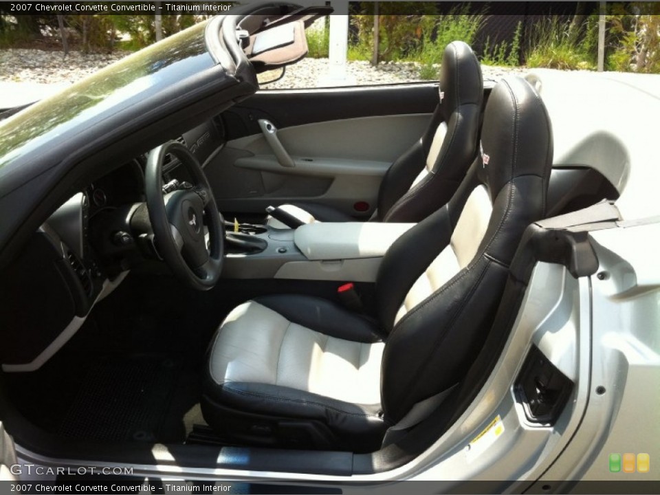 Titanium Interior Front Seat for the 2007 Chevrolet Corvette Convertible #81479147