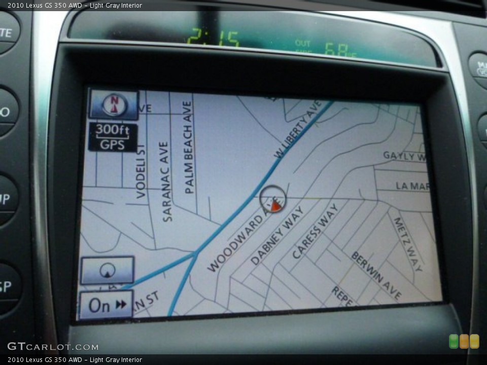 Light Gray Interior Navigation for the 2010 Lexus GS 350 AWD #81479151