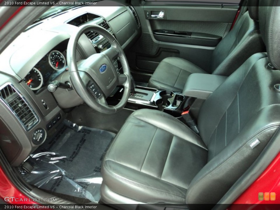 Charcoal Black Interior Photo for the 2010 Ford Escape Limited V6 #81481110
