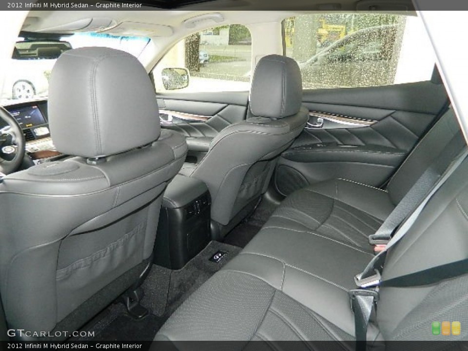 Graphite Interior Rear Seat for the 2012 Infiniti M Hybrid Sedan #81481366