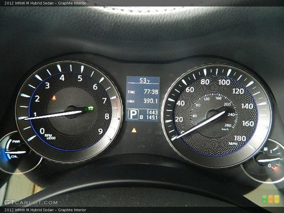 Graphite Interior Gauges for the 2012 Infiniti M Hybrid Sedan #81481477