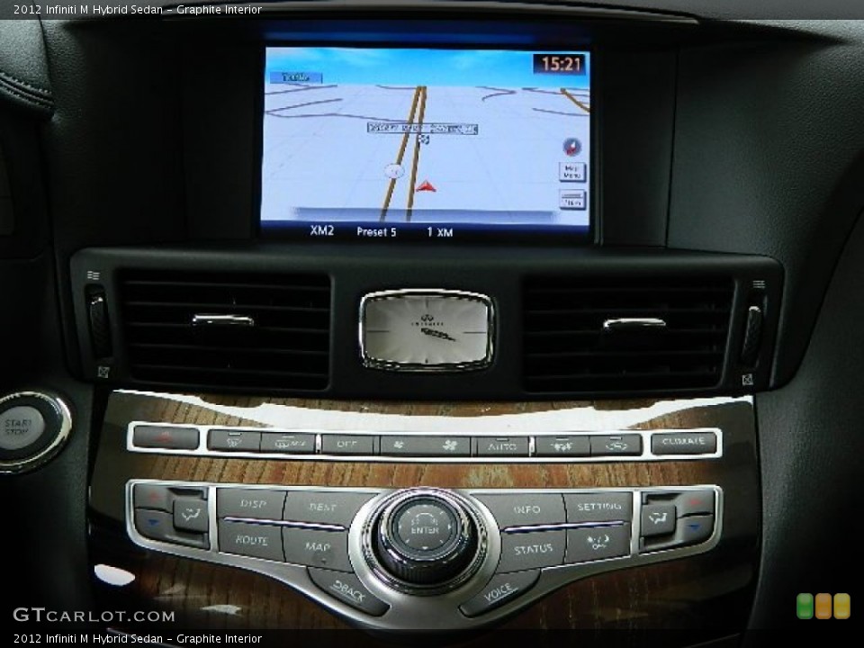 Graphite Interior Controls for the 2012 Infiniti M Hybrid Sedan #81481503