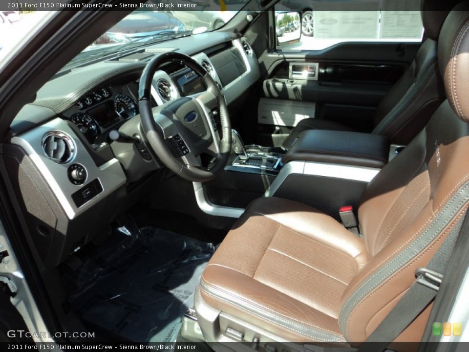 Sienna Brown/Black Interior Photo for the 2011 Ford F150 Platinum SuperCrew #81483005
